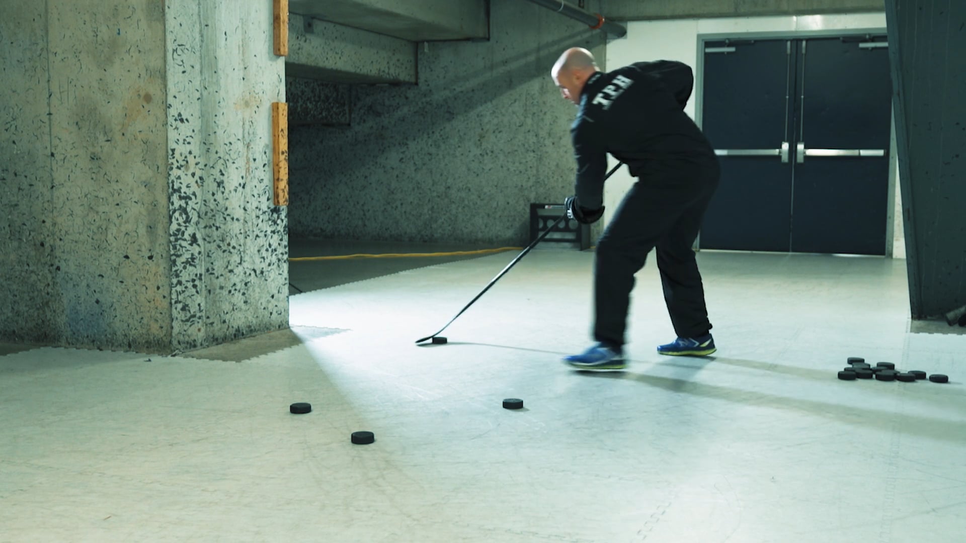 Off Ice Training Backhand Shot